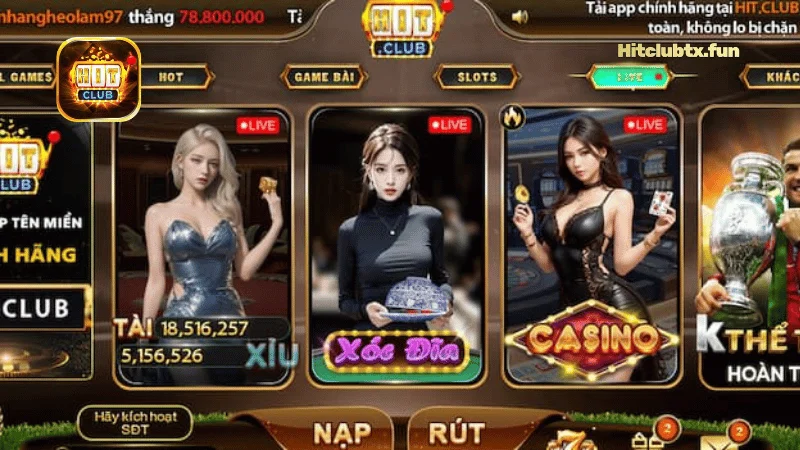 Ưu điểm nổi bật của Live Casino Hit Club