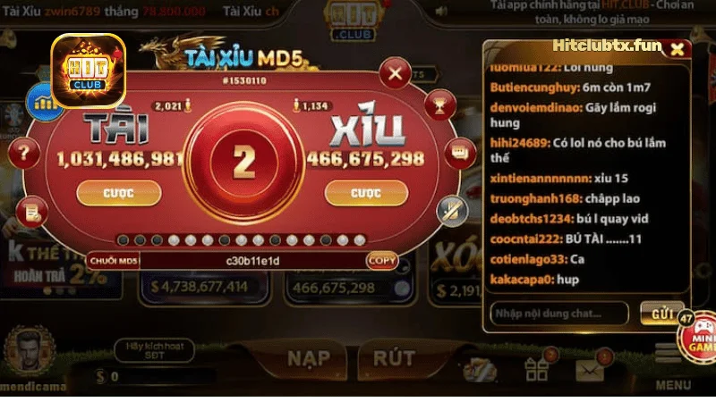 Tại Sao Nên Tham Gia Tài Xỉu MD5 Hit Club?